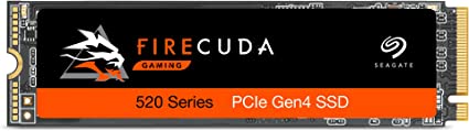 Seagate FireCuda 520, 1 TB, Performance Internal Solid State Drive SSD PCIe Gen4 x4 NVMe 1.3