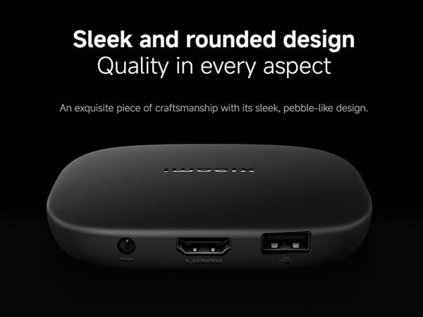 Xiaomi TV Box S (3rd Gen) 4K Ultra HD Streaming Player – Google TV, 32GB Storage, Wi-Fi 6, Dolby Vision & Atmos, Quad-Core 2.5GHz Processor
