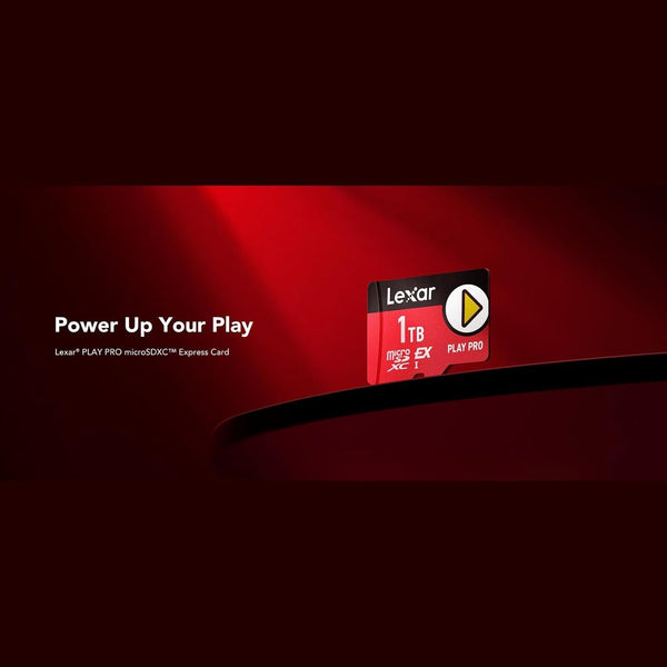 Lexar PLAY PRO MicroSDXC Express Card, 900MB/s Read 600MB/s Write - 512 GB (LMSXPS0512G-BNNNG)