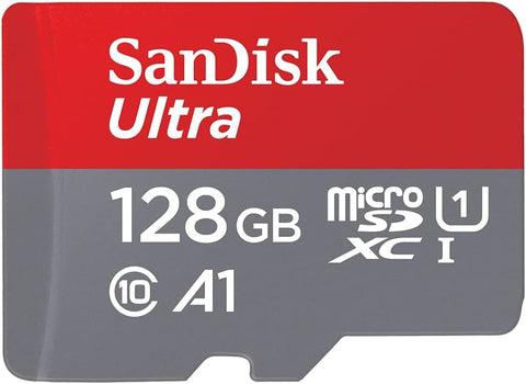 SanDisk 128GB Ultra microSDXC card + SD adapter up to 140 MB/s