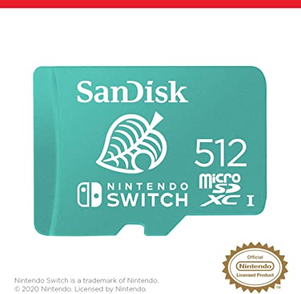 SanDisk 512GB microSDXC card for Nintendo Switch