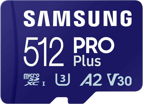Samsung PRO Plus SD Card 512GB with SD Adapter