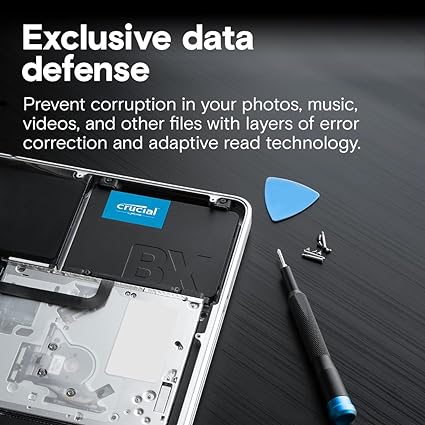 Crucial BX500 240GB 3D NAND SATA 2.5 Inch Internal SSD - Up to 540MB/s - CT240BX500SSD1