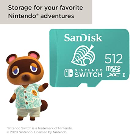 SanDisk 512GB microSDXC card for Nintendo Switch