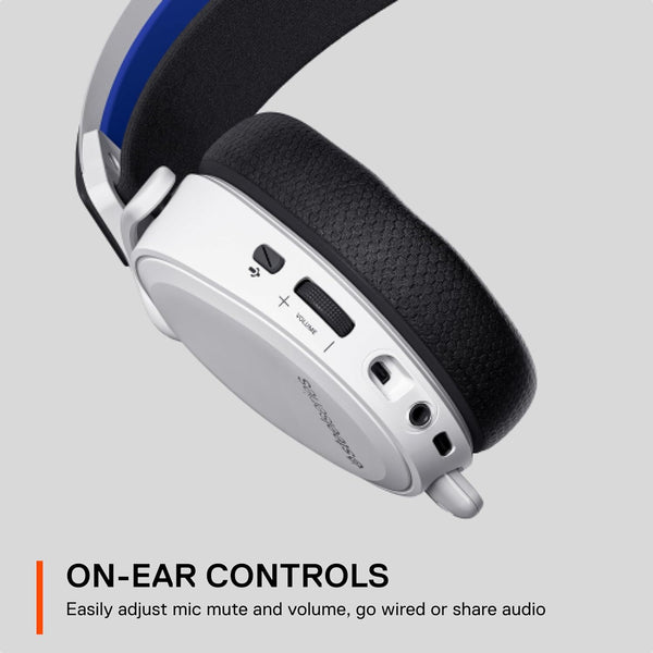 SteelSeries Arctis 7P+ Wireless PS5 Gaming Headset - White