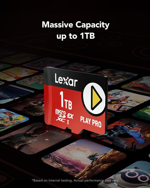 Lexar PLAY PRO MicroSDXC Express Card, 900MB/s Read 600MB/s Write - 1TB (LMSXPS0001T-BNNNU)