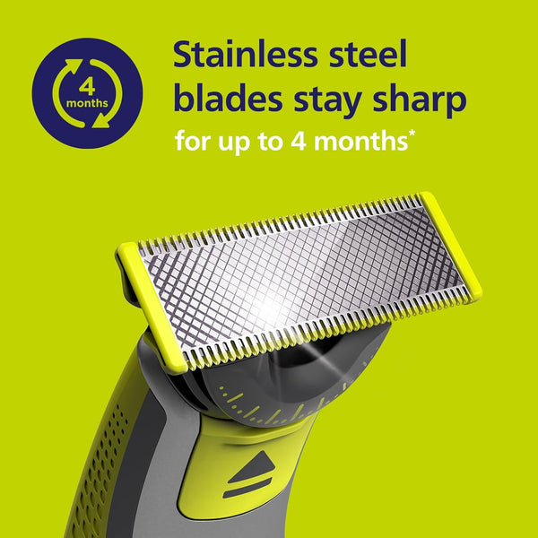 Philips OneBlade Original 360 Blade Heads, 4x One Blade, 16-Month Supply (QP440/50)