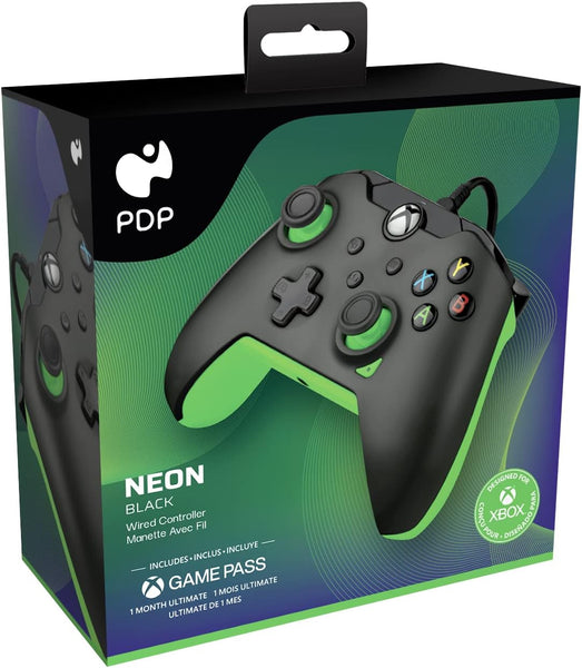 PDP Wired Controller Neon Black for Xbox Series X|S