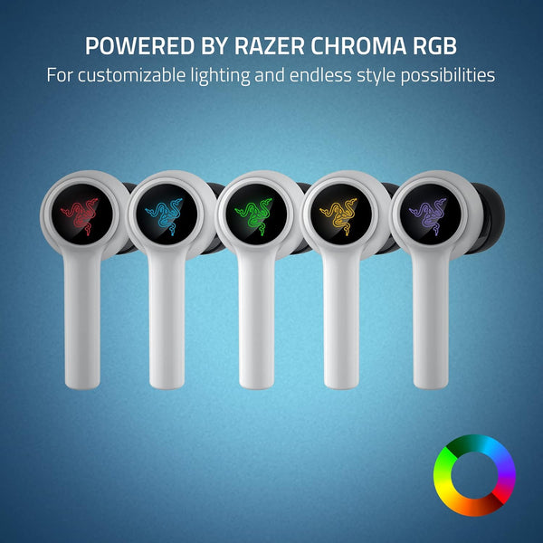 Razer Hammerhead HyperSpeed - Wireless Multi-Platform Gaming Earbuds for PlayStation- White