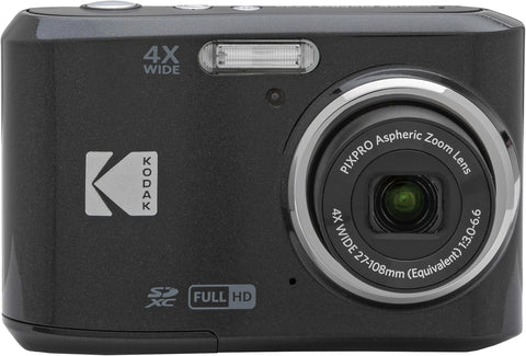 Kodak PIXPRO FZ45 Compact Digital Camera – 16MP, 4x Optical Zoom, 1080p Full HD Video, 27mm Wide Angle (Black)