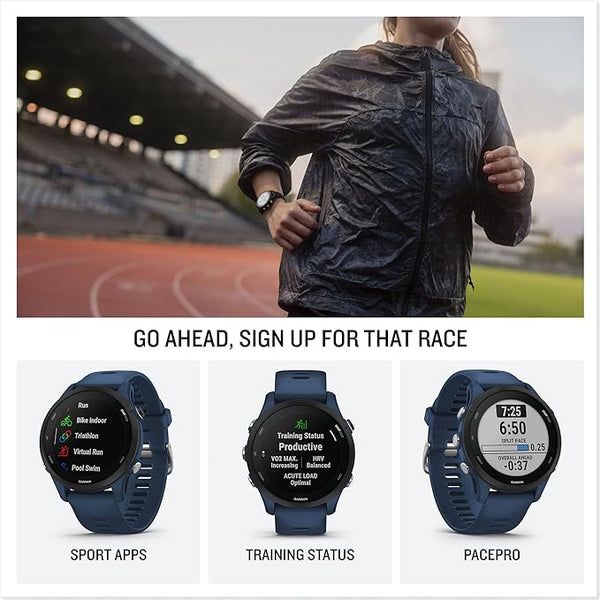 Garmin Forerunner 255 GPS Running Smartwatch - Slate Grey