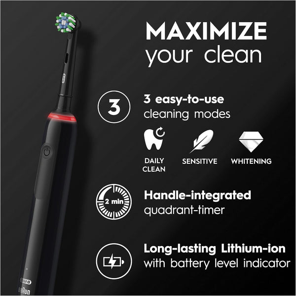 Oral-B Pro 3 Electric Toothbrush For Adults, With Exclusive Travel Case