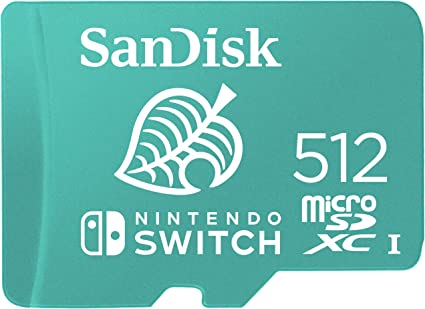 SanDisk 512GB microSDXC card for Nintendo Switch