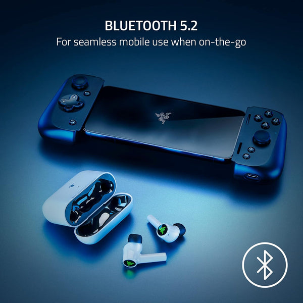 Razer Hammerhead HyperSpeed - Wireless Multi-Platform Gaming Earbuds for PlayStation- White