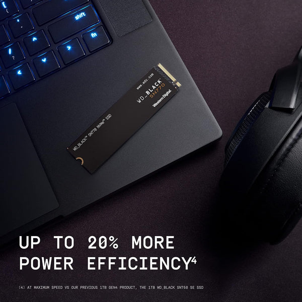 WD_BLACK SN770 1TB NVMe M.2 SSD, M.2 2280 NVMe SSD, Gaming Solid State drive