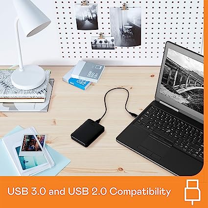 WD 5 TB Elements Portable External Hard Drive, USB 3.0 - Black