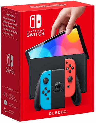 Nintendo Switch (OLED Model) - Neon Red / Neon Blue