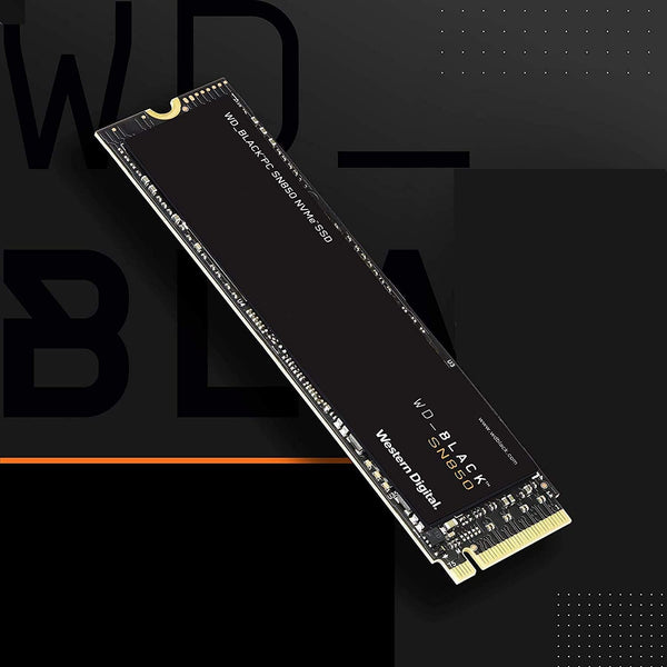 WD_BLACK SN850 500GB NVMe Internal Gaming SSD (PCIe Gen4, 7000 MB/s, M.2 2280, 3D NAND)
