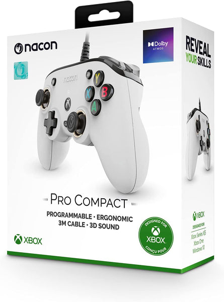 Nacon Pro Compact Official Controller - White (Xbox Series X / Xbox One / PC)