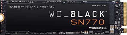 WD_BLACK 2TB SN770 M.2 2280 PCIe Gen4 NVMe Gaming SSD up to 5150 MB/s read speed