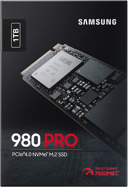 Samsung SSD 980 Pro 1TB (MZ-V8P1T0BW, PCIe 4.0  M.2 Internal Solid State Drive)
