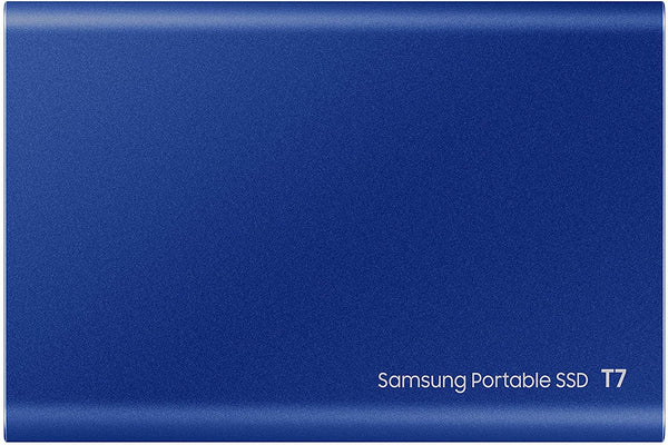 Samsung T7 Portable SSD 2TB (MU-PC2T0H/WW, USB 3.0) - Indigo Blue