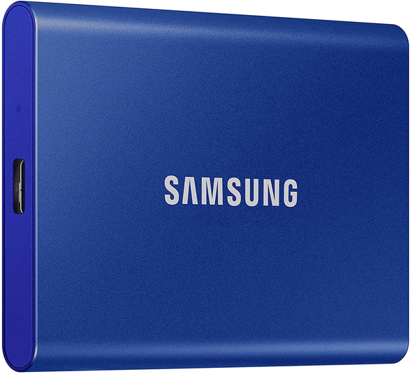 Samsung T7 Portable SSD 2TB (MU-PC2T0H/WW, USB 3.0) - Indigo Blue