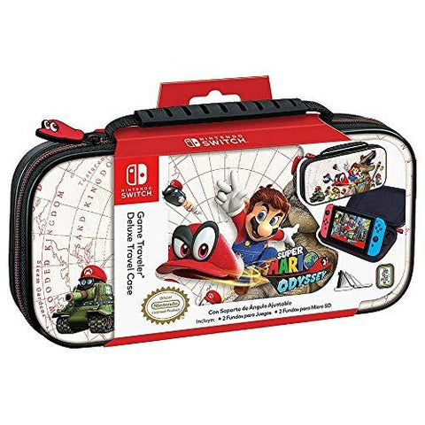 Official Mario Odyssey Travel Case White for Nintendo Switch